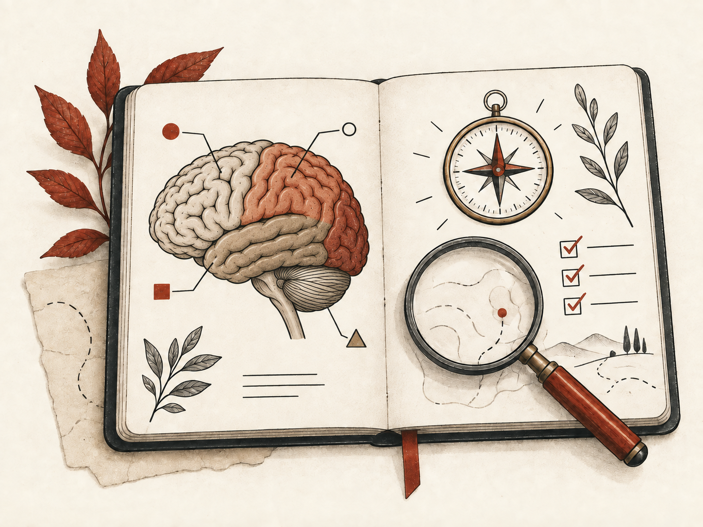 An open field guide illustrating executive function learning
